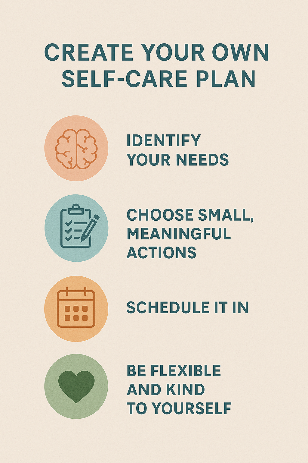 Create Your Own Self-Care Plan: A Simple Guide to Feeling Better, One Step at a Time